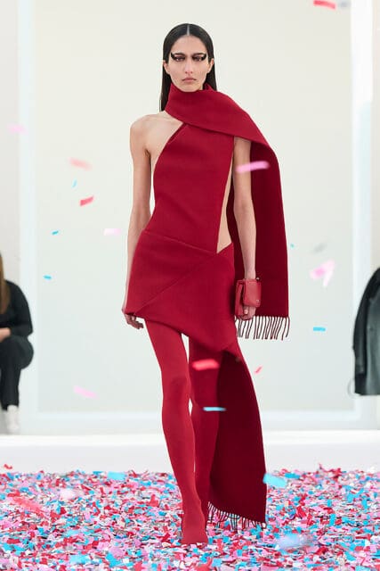 Confetti Lifts Into The Air And Around The Body At Courrèges Fall/Winter 2025